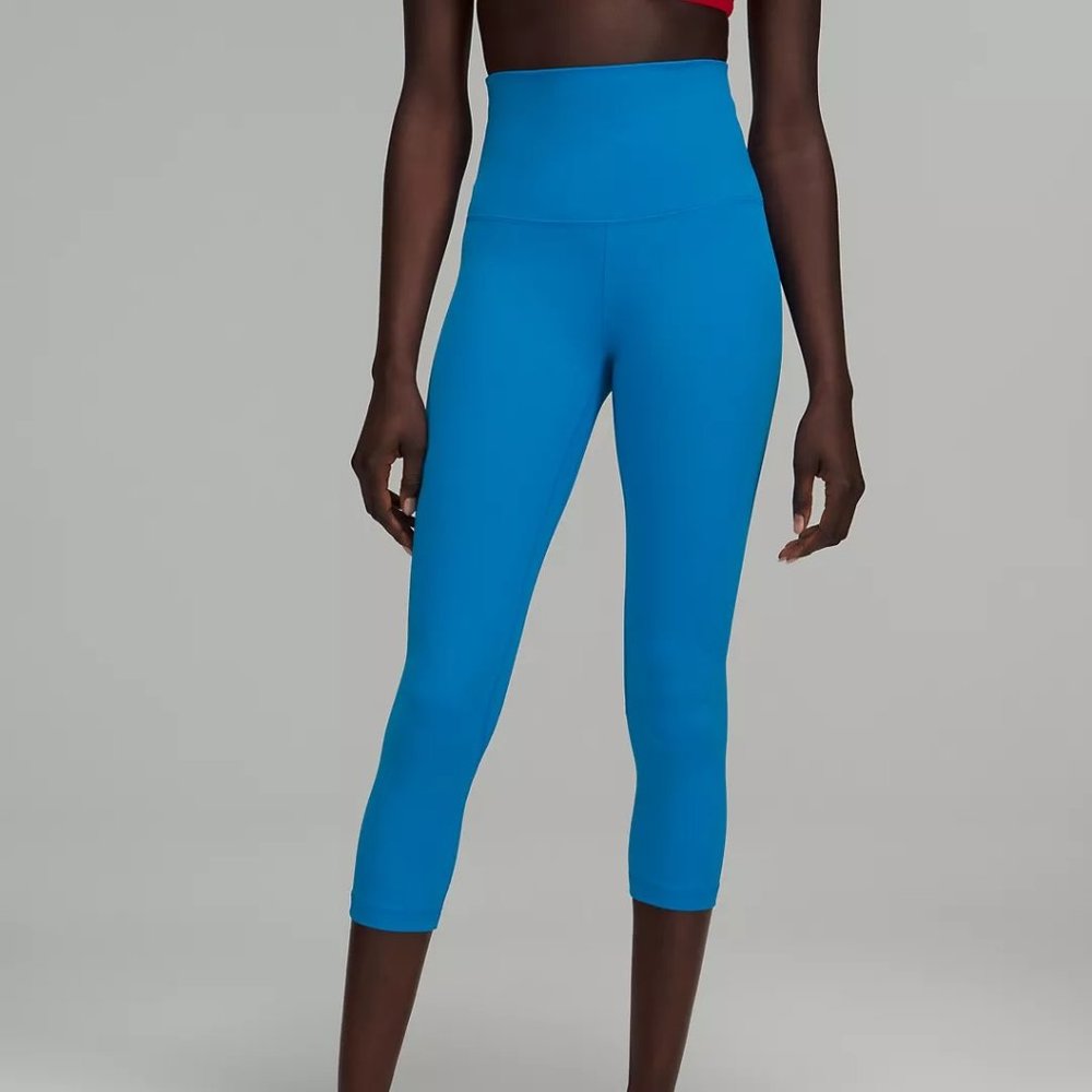 Lululemon Super High Rise Align Pant 21" Size 10 Poolside Blue NWOT